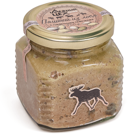 Паштет из лося с тыквенными семечками 250г.