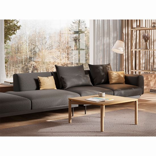 Столик кофейный saga, 75х75 см, ясень