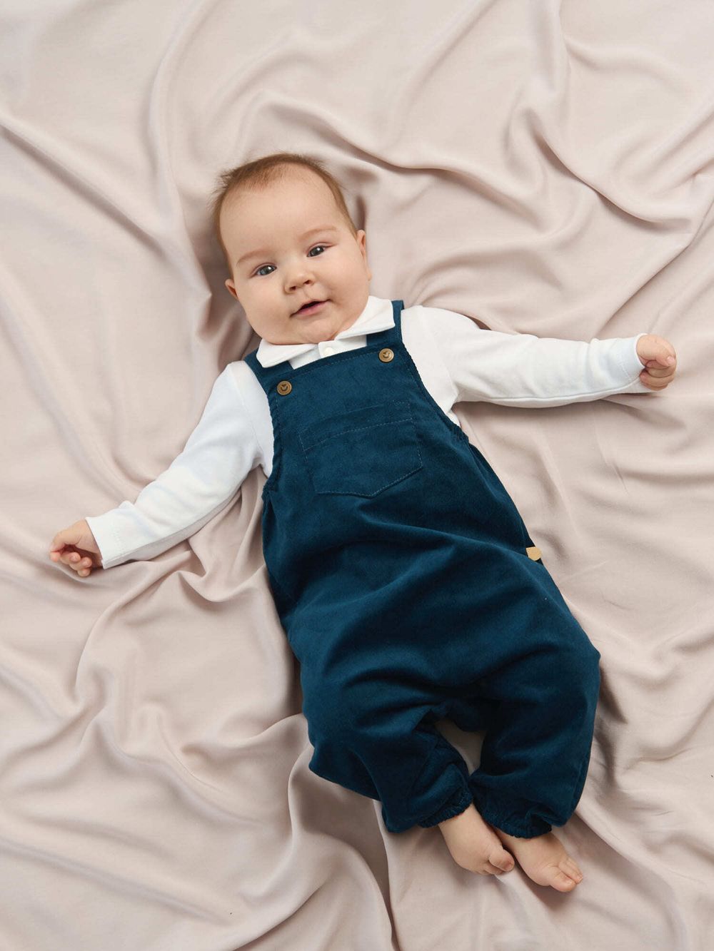 Полукомбинезон вельветовый "Индиго" 0+