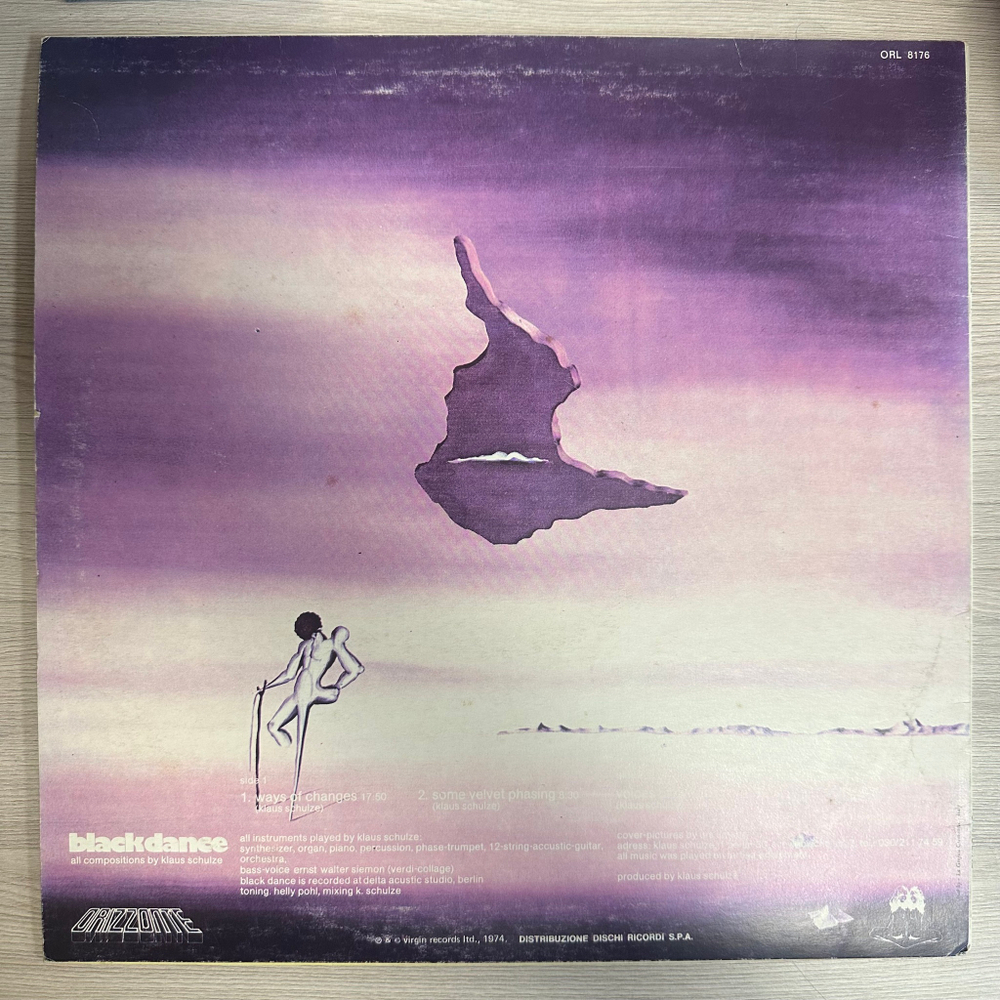 Klaus Schulze ‎– Blackdance (Италия)