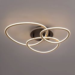 Citilux TRIO CL215B132 Люстра потолочная с пультом Черный+Золото