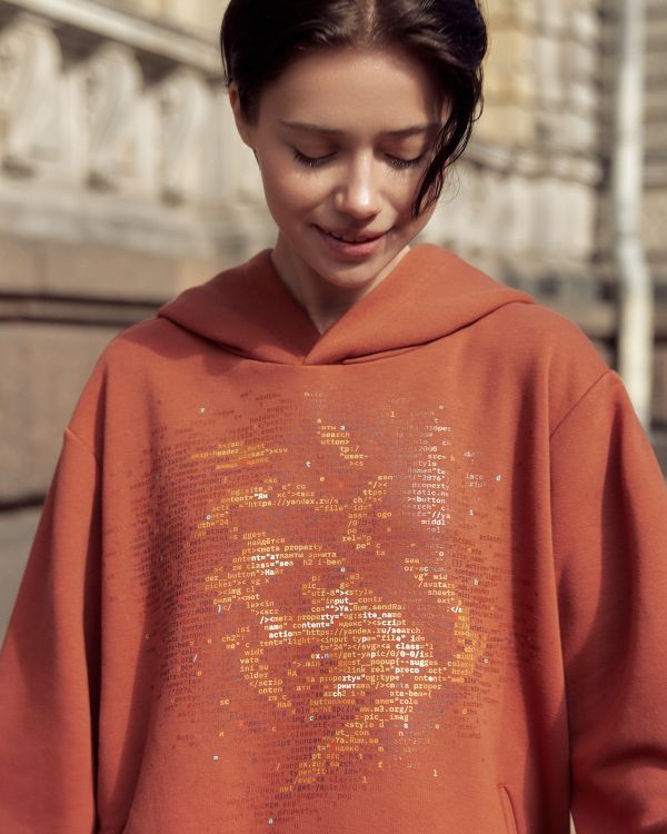 Худи «Культурный код Санкт-Петербурга» Атлант кирпич - фото 3