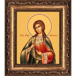 Анатолия Римская мученица. Икона на холсте.