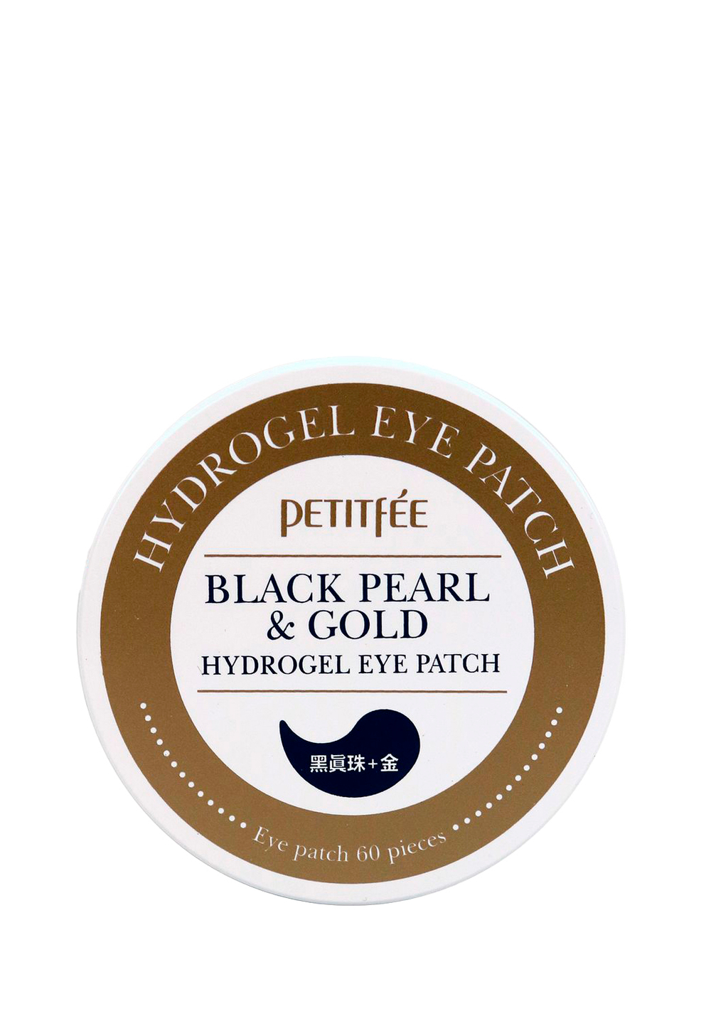Petitfee Black Pearl & Gold Гидрогелевые патчи для глаз