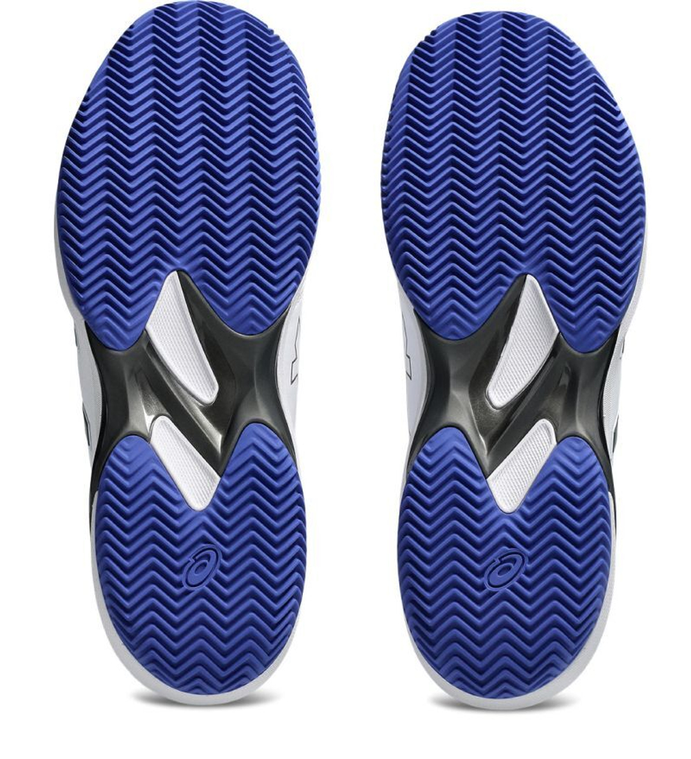 Мужские кроссовки теннисные Asics Solution Swift FF 2 Clay - белый/темный кобальт