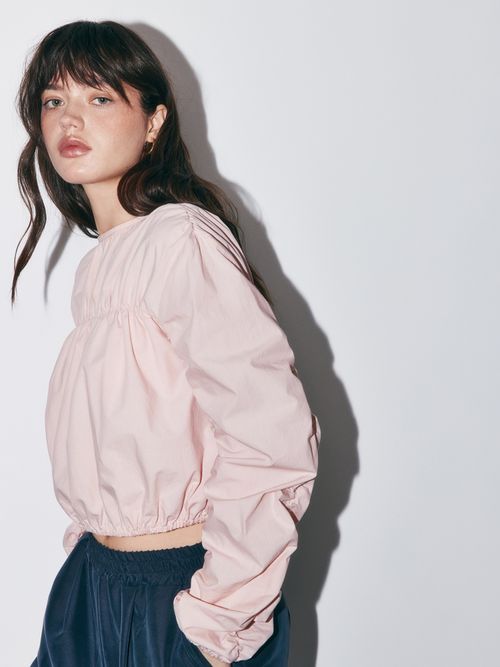 Рубашка с драпировкой 