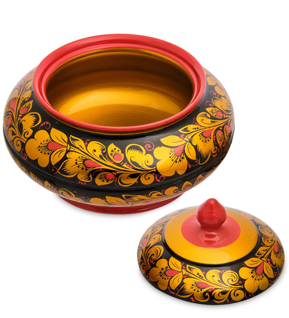 Народные промыслы ХЛ-101/5 Сахарница 130х170 (Хохлома)