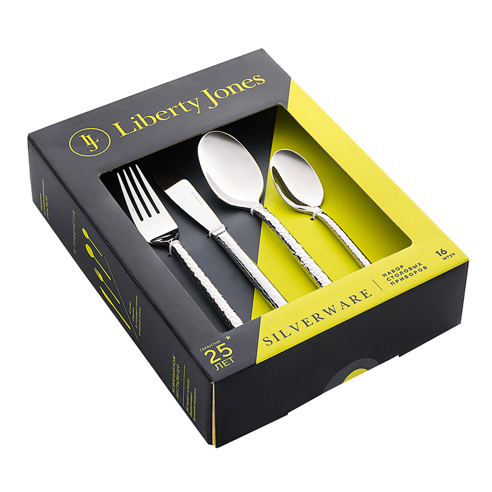 Набор столовых приборов Silverware из 16 предметов серебристые