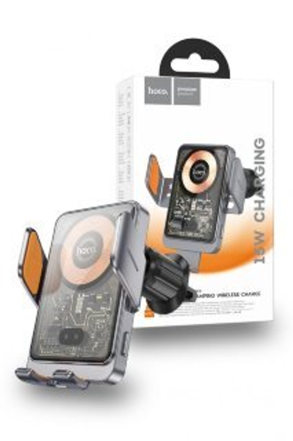 HW7 Transparent Discovery Edition wireless fast charging car holder(air outlet)