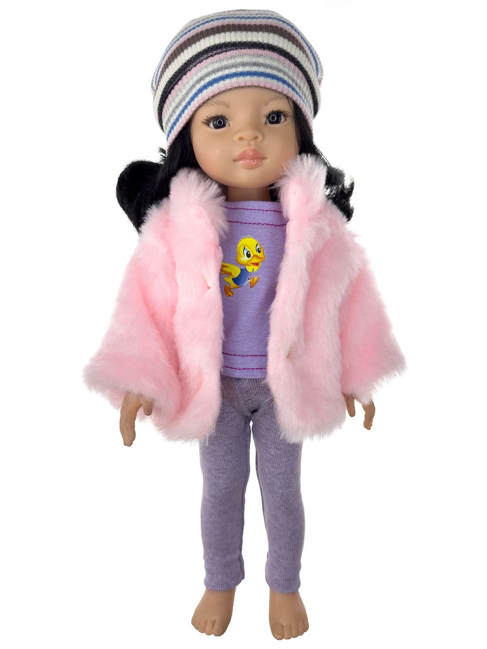 Шуба, шапка, футболка и джинсы для кукол Paola Reina 32 см (920)