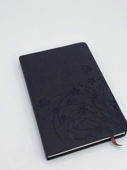 Блокнот 144 л А5 линейка цветы графит (8344-13)