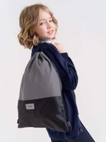 Сумка для обуви "Черно-серая" 7+