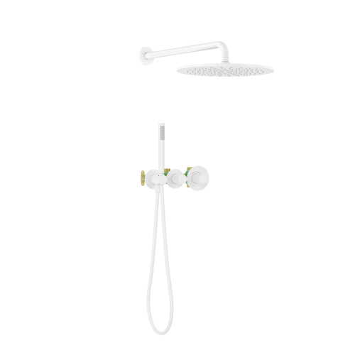 Душевая система встроенная с термостатом Timo Saona SX-2359/16SM белый матовый