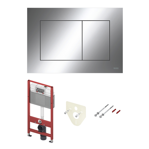 Комплект TECEbase 2.0 для установки подвесного унитаза с панелью смыва TECEnow хром глянцевый 9400412