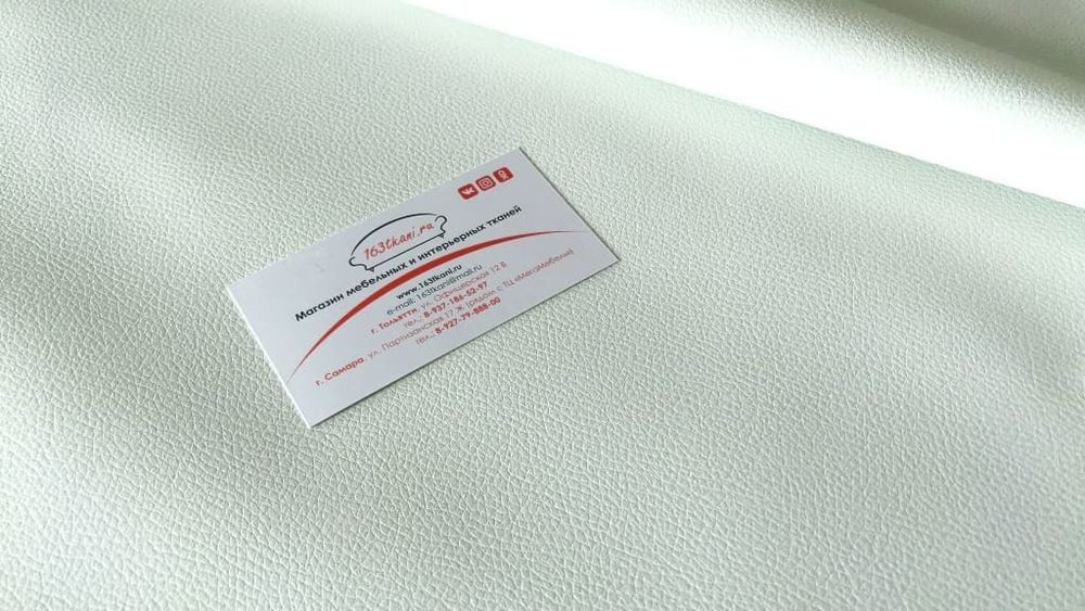 Искусственная кожа 124 т62 белая Марика