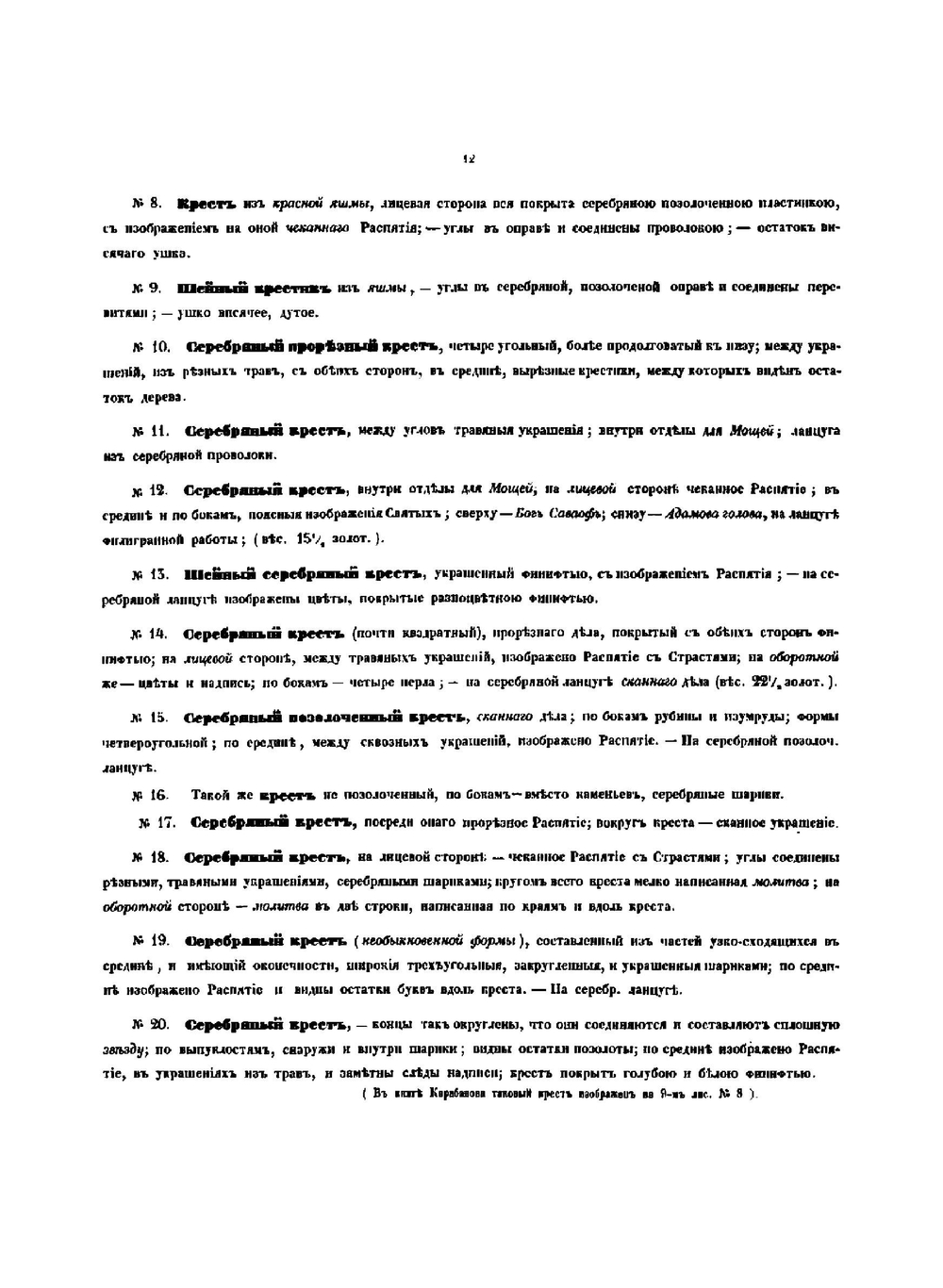Роспись древней русской утвари из церковного и домашнего быту до 18 столетия, находящейся в археолого-нумизматическом хранилище Д.П. Сонцова | Д. П. Сонцов