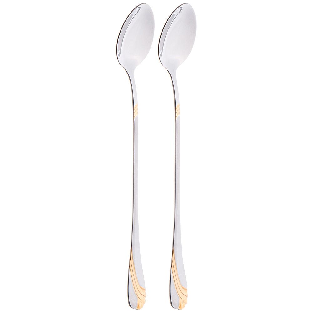 НАБОР ЛОЖЕК ДЛЯ КОКТЕЛЕЙ AGNESS, 2 ШТ ДЛИНА 19,5 СМ МАЛ. УП. = 40 ШТ