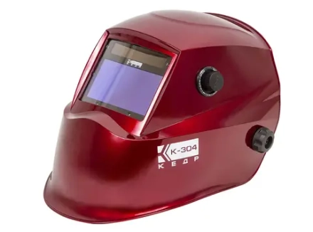 Маска сварщика КЕДР К-304 PRO, красная