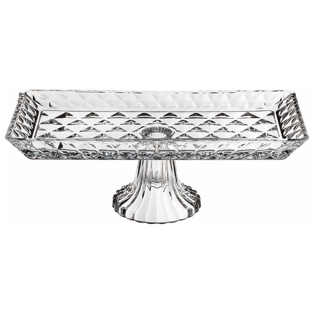 БЛЮДО НА НОЖКЕ ПРЯМОУГОЛЬНОЕ 33Х16Х12 СМ