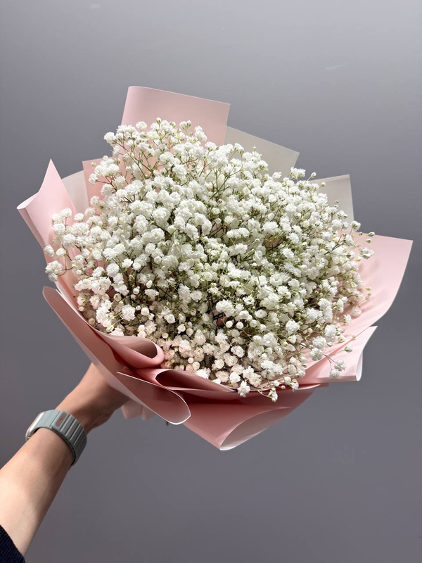 Букет из белой гипсофилы (5 шт)