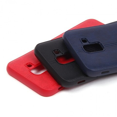 Панель из экокожи для Samsung Galaxy J6 (2018), 010498 Красный