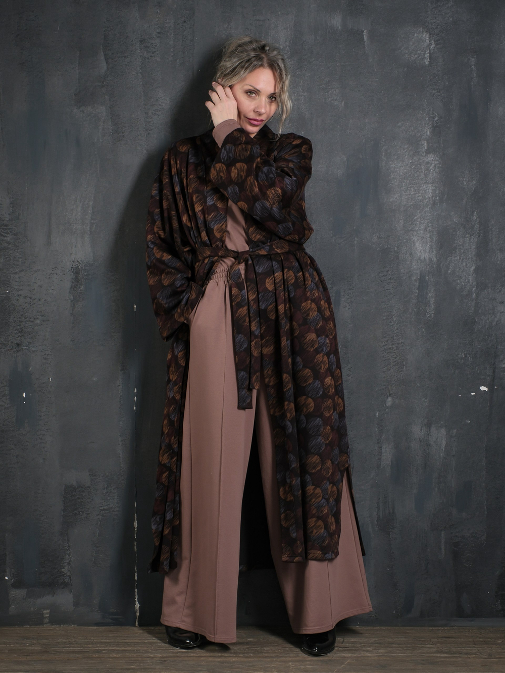 Кафтан с поясом /янтарь