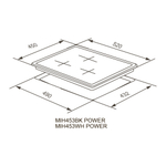 Индукционная варочная панель Meferi MIH453WH POWER фото 10
