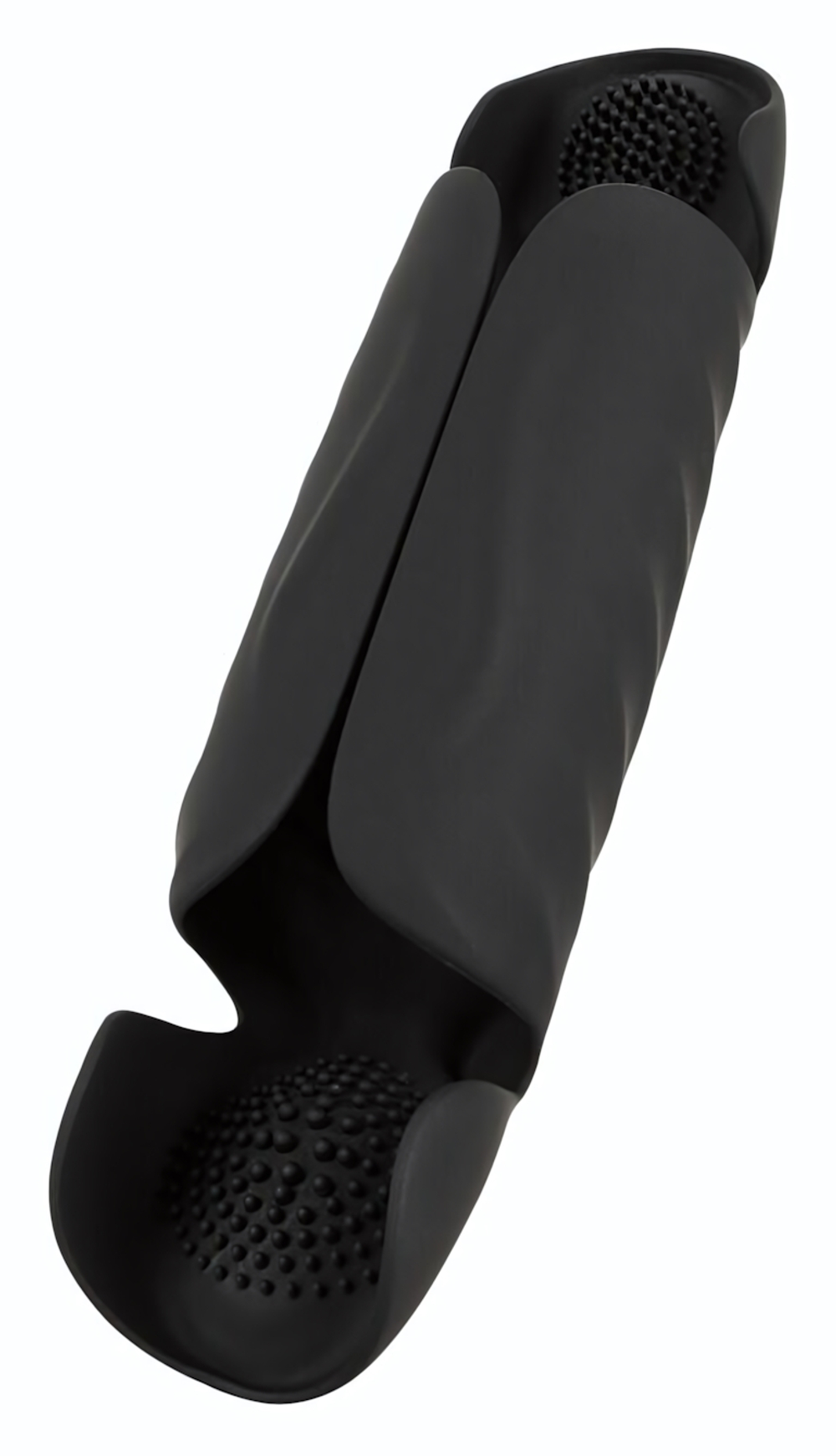 Черный вибромастурбатор с трехточечной стимуляцией Penis Trainer with 3 Point Stimulation (Цвет: черный)