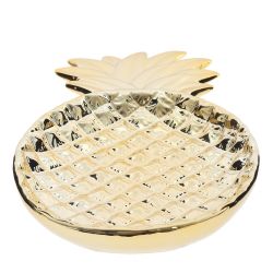 GAEM Блюдо декоративное "Ананас", L19 W12 H3 см