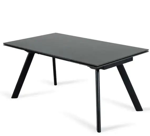 Раскладной стол Bronte, 160-240х90 см, черная керамика