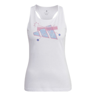 Женская теннисная майка adidas Cat Graphic Tank Top Women - White
