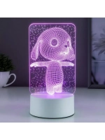 Светильник «Щенок» LED RGB от сети RISALUX