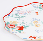 Тарелки маленькие "Винтажные цветы" 8 шт. (21,6 х 21,6 см)