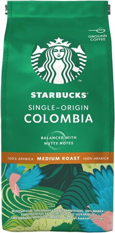 Starbucks Single-Origin Colombia — молотый кофе, 200 г - STARBUCKS