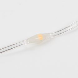 ULD-S1000-100-DTA WARM WHITE IP20 DEW BAND Гирлянда светодиодная Полоса. 10м. 100 светодиодов. Теплый белый свет. Провод прозрачный. ТМ Uniel