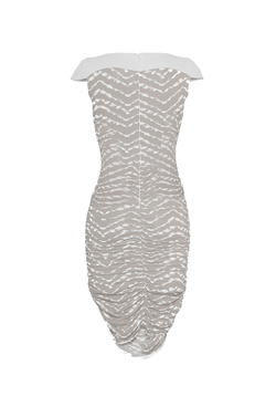 Платье со сборками на юбке 03-14SS