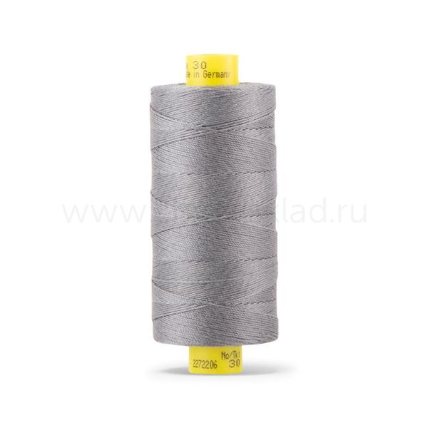 Нитка Gutermann Mara 30 (300 метров), 1 кат., для отстрочки | 496 серо-стальной