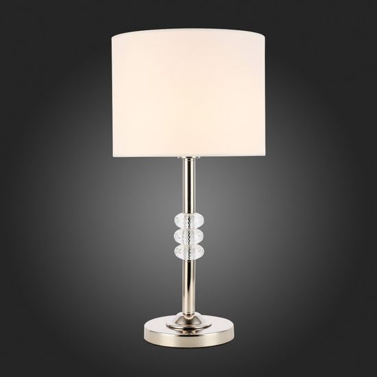 SL1751.104.01 Прикроватная лампа ST-Luce Никель/Белый E27 1*60W ENITA