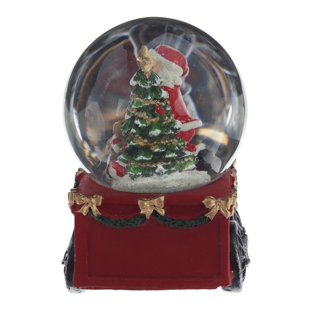 GAEM Фигурка декоративная "Дед Мороз" в стекл шаре, D 10 см, L18 W11 H16 см