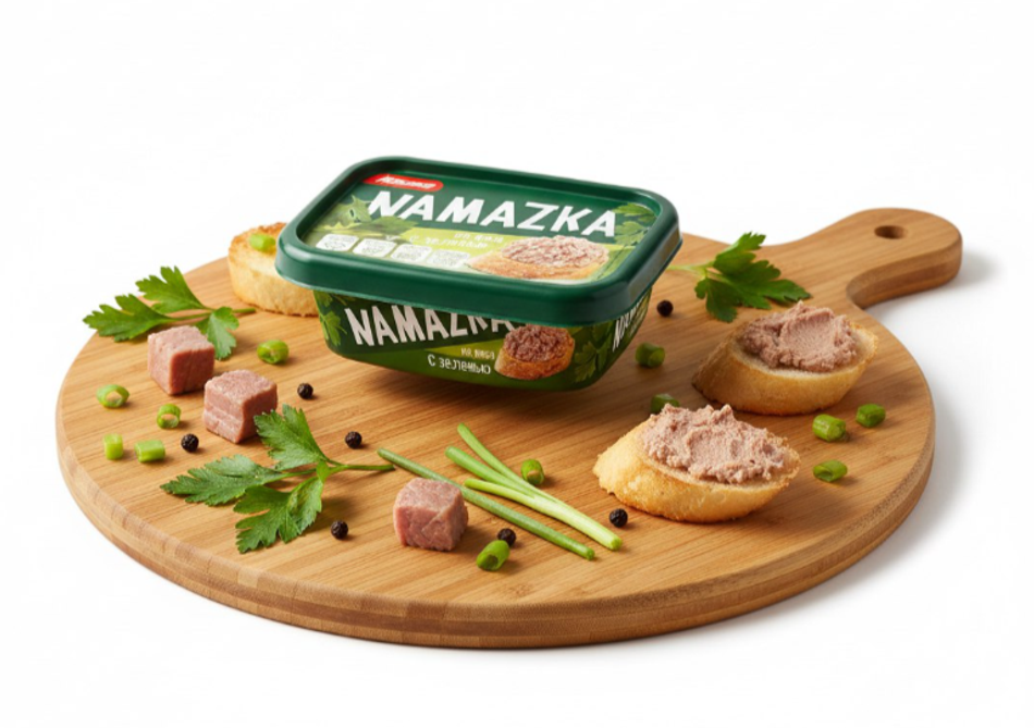 Намазка из мяса с зеленью 150г. Брест