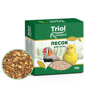Песок-минеральная подкормка для птиц, 70г, Triol Standard