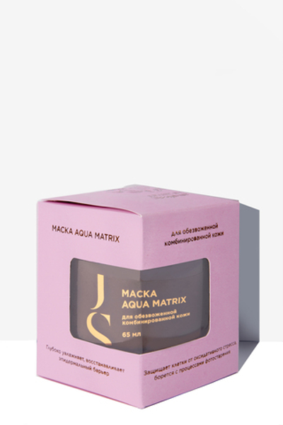 Jurassic SPA Маска для лица увлажняющая AQUA MATRIX (для обезвоженной комбинированной кожи), 65мл