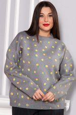 Свитер оверсайз Анита (серый) Б14759-1М LT Collection
