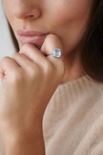 Кольцо Crystal Classic с голубым топазом