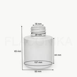 Комплект: Флакон для диффузора 50 мл белый цилиндр с бежевой крышкой Шляпа