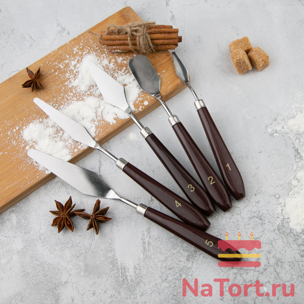 Набор кондитерских лопаток 5 шт
