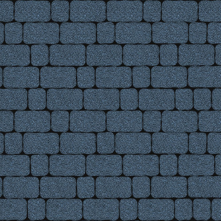 Тротуарная плитка Арена - Гранит Синий, комплект из 2 видов плит