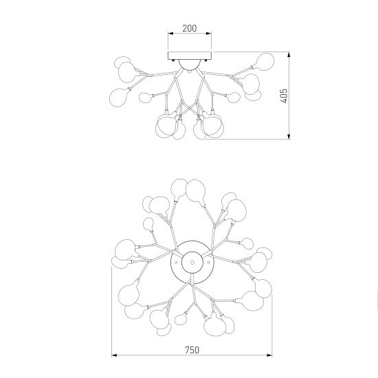343 / потолочный светильник