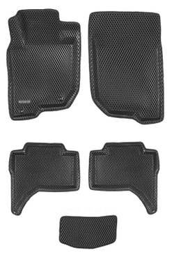 Коврики салона для MITSUBISHI L200 (2016-) Euromat 3D EVA черные Арт EM3DEVA-003615