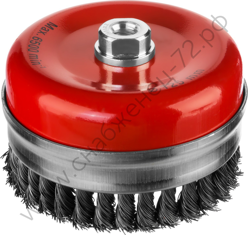 MIRAX 120 мм, жгутированная стальная проволока, 0.5 мм, Щетка чашечная (35144-125)